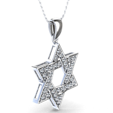 Pendentif Star of David en bijoux en argent sterling 925